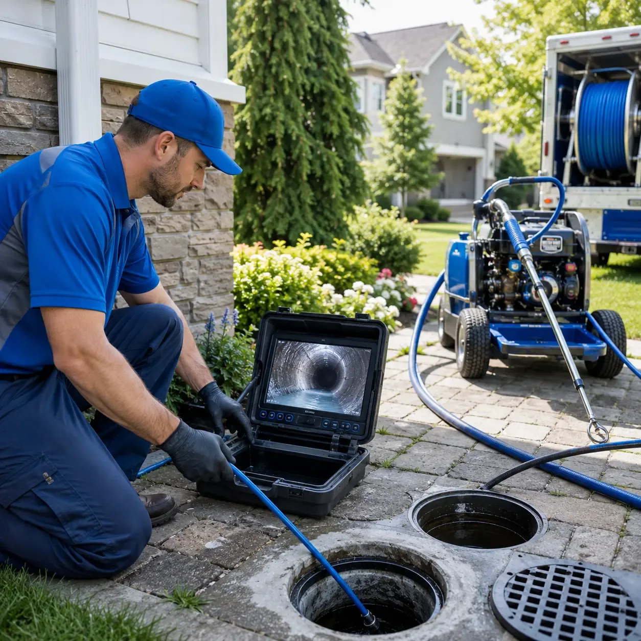 Outdoor drain cleaning professionals serving Camden, TX
